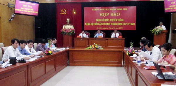 November 7 to be traditional day of Party Committees of Central Agencies  - ảnh 1